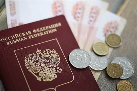 Premium Photo Russian Passport And Rubles Banknotes