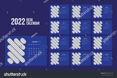 Calendar 2022 Planner Corporate Template Design เวกเตอร์สต็อก ปลอดค่าลิขสิทธิ์ 2009657576