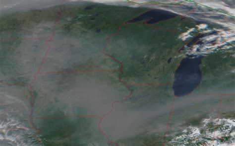 Bigger Push Of Canadian Wildfire Smoke Brings Hazy Skies Air Quality