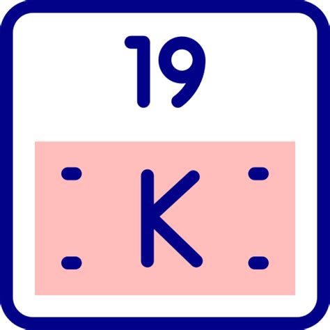 Potassium Detailed Mixed Lineal Color Icon