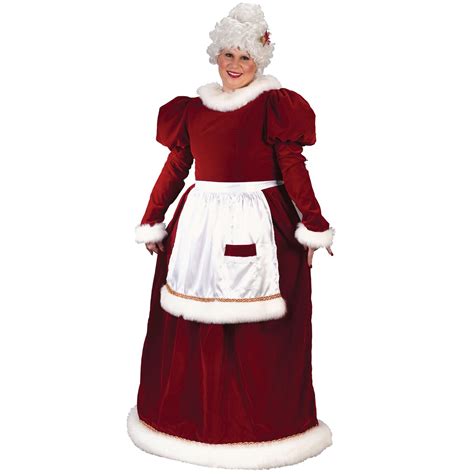 Fun World Red And White Mrs Santa Claus Women Adult Christmas Costume