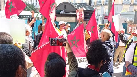 Vid O Diapo Affaire Brahim Ghali Des Marocains Manifestent Madrid