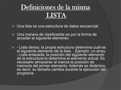 Estructura De Datos Listas Pilas Y Colas Ppt