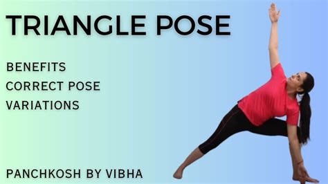 Triangle Pose Yoga Panchkosh By Vibha Vibha Mishra Youtube