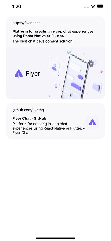 Github Flyerhq React Native Link Preview Fully Customizable Preview