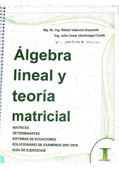 Álgebra lineal y teoría matricial Yamil Patzi uDocz