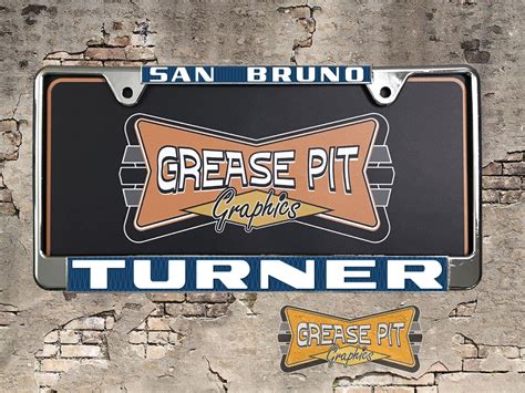 Turner Ford San Bruno License Plate Frame Grease Pit Graphics