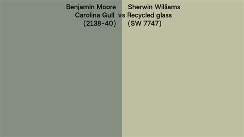 Benjamin Moore Carolina Gull 2138 40 Vs Sherwin Williams Recycled