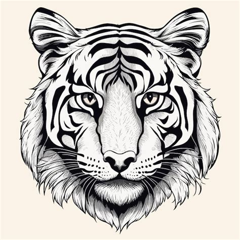 Premium Vector Vector Hand Drawn Tiger Illustration