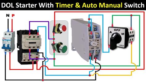 Dol Starter Control Diagram With Timer Dol Starter Wiring