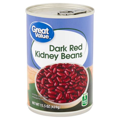 Great Value Dark Red Kidney Beans 155 Oz