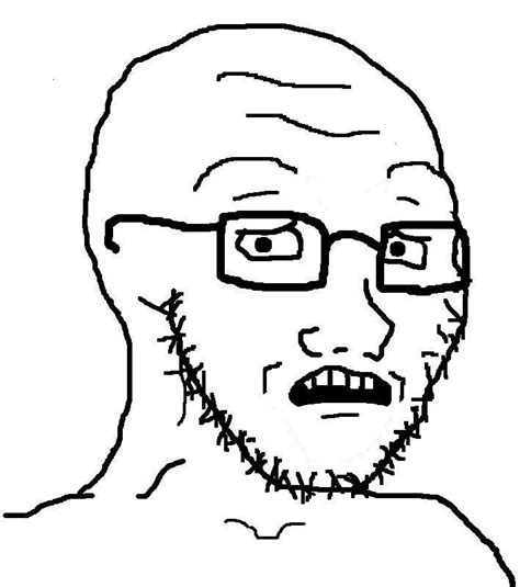 Soyjak Scared Blank Template Imgflip