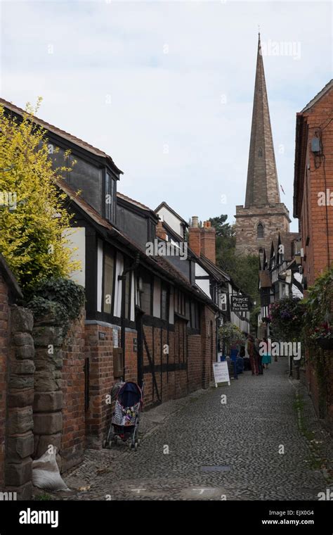 Buildings In Church Lane Ledbury Stock Photo Alamy