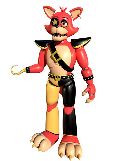 Glamrock Foxy V2 Full Body Render By Marat1ep On Deviantart