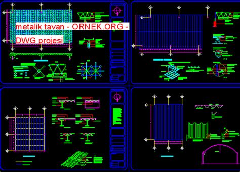 Metalik Tavan Dwg Projesi Autocad Projeler Hot Sex Picture