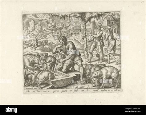 The Lost Son As Pig Heard Philips Galle After Maarten Van Heemskerck