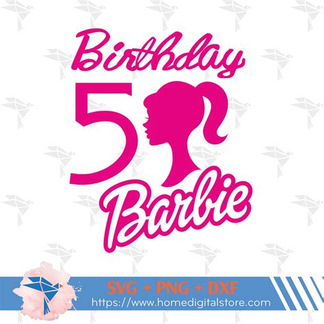 Birthday Barbie Svg Png Dxf