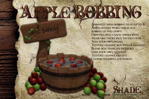 Second Life Marketplace - [Shade] Apple Bobbing Pack