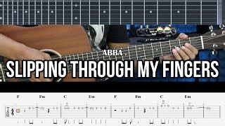 Slipping Through My Fingers - ABBA | EASY Guitar Lessons TAB for ...