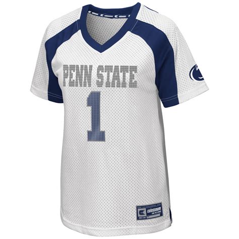 Penn State Women's White Football Jersey #1 Nittany Lions (PSU)