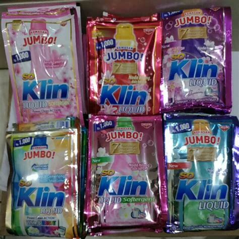 Jual SoKlin Liquid JUMBO Deterjen Cair Sachet 6 X 40ml Shopee Indonesia