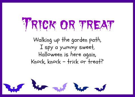 Printable Activities Poems For Kids Halloween