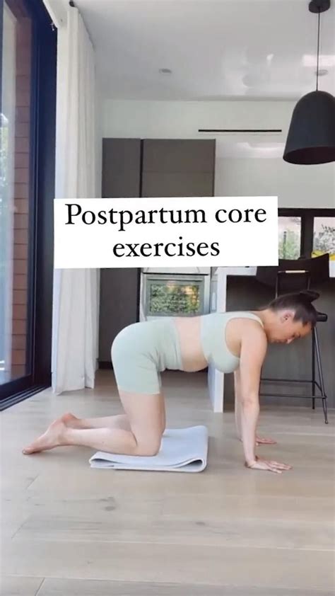 Postpartum Core Exercises Baby Workout Post Baby Workout After Baby