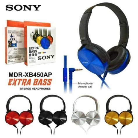 Jual Headphone Headset Sony Extra Bass Mdr Xb Ap Mic Oem Grade