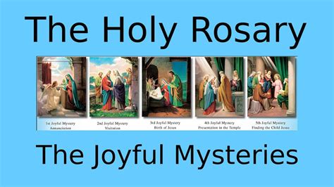 The Holy Rosary The Joyful Mysteries Youtube