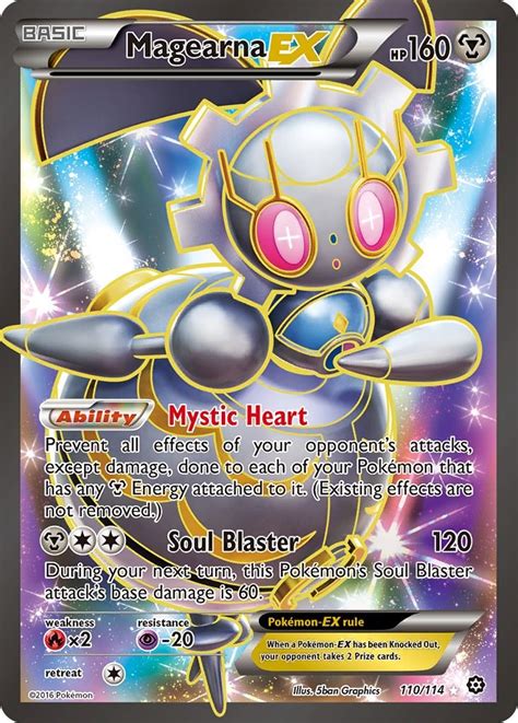 Magearna EX Full Art XY Steam Siege Pokemon