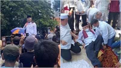 Din Syamsudin Pingsan Usai Orasi Aksi Putusan Pilpres Di Mahkamah