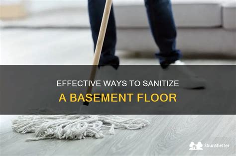 Effective Ways To Sanitize A Basement Floor Shunshelter