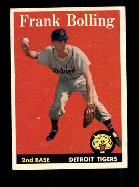 Topps Frank Bolling Mk Ex Ebay Old Baseball Cards