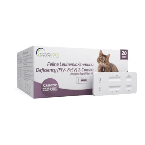 Fiv Felv 2 Combo Test Kit Feline Leukemia Immunodeficiency