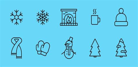 Premium Vector Winter Icon Set