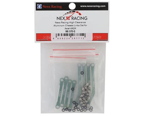 Nexx Racing Axial Ax24 Aluminum High Clearance Suspension Links Set Green [nx 370 G] Amain