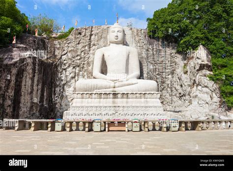 Samadhi Buddha Statue At The Rambadagalla Viharaya Temple Near