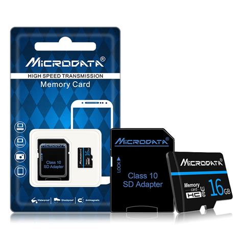 Microdata Gb U Blue Line And Black Tf Micro Sd Memory Card