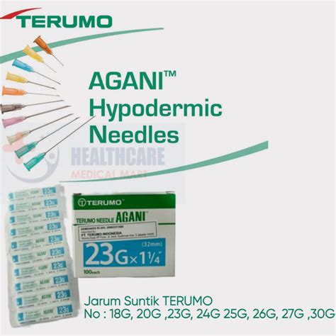 Jual Terumo Agani Jarum Terumo Agani G G G Jarum Suntikan Terumo