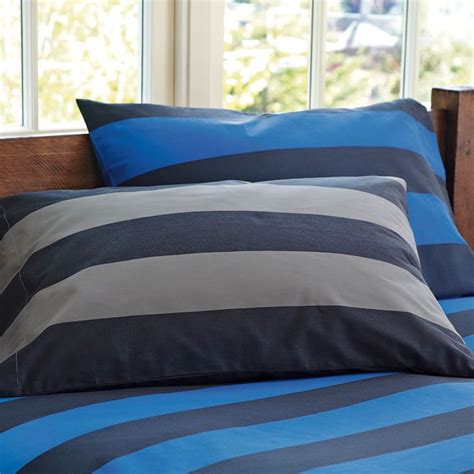 Rugby Stripe Boys Duvet Cover + Pillowcases | Sale | Pottery Barn Teen