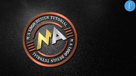 M A 3d Text Logo Design On Pixellab Tutorial Vandy Design YouTube