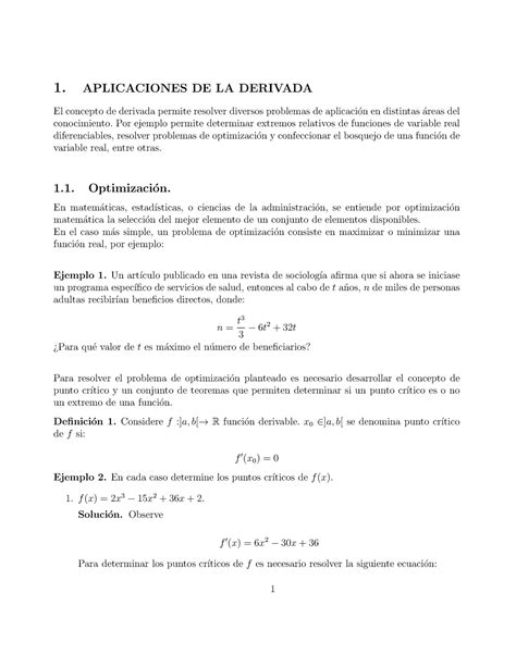 Apunte maximos y minimos Elementos de Àlgebra y Cálculo Universidad