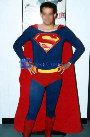 Classic Superman Cosplay Costume Long Cape | cosercosplay.com