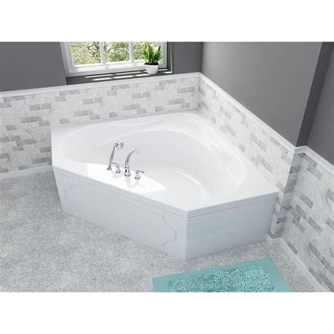 American Standard Colony 5 ft. x 60 in. Center Drain Corner Soaking Tub in White-1730.002.020 ...