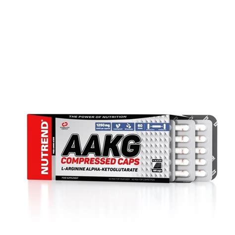 Nutrend L Arginina Alfa Ketoglutarat AAKG Compressed 120 Caps EMAG Ro