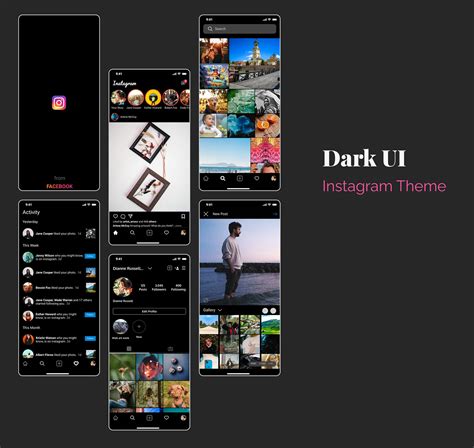 Instagram Dark Theme on Behance