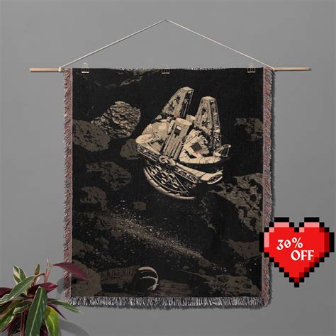 Star Wars Wall Art Millennium Falcon Wall Tapestry Blanket Game Room