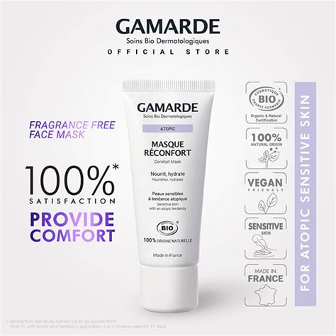 Gamarde Atopic Organic Comfort Rinse Off Mask Ml Fragrance Free For