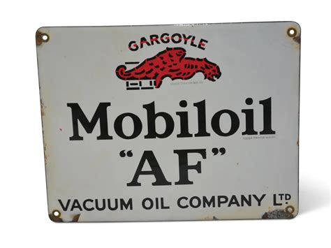 Gargoyle Mobiloil AF Porcelain Sign Auburn Fall 2019 RM Sotheby S