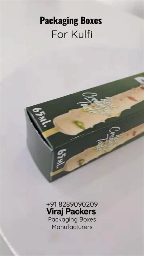 Kulfi Packaging Box Ice Cream Packing Box Paper Packing Boxes Ice